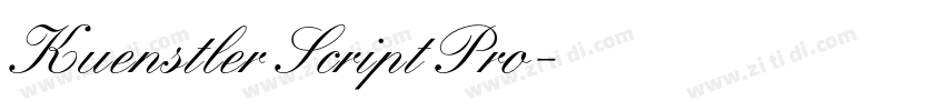 Kuenstler Script Pro字体转换 Kuenstler Script Pro字体转换